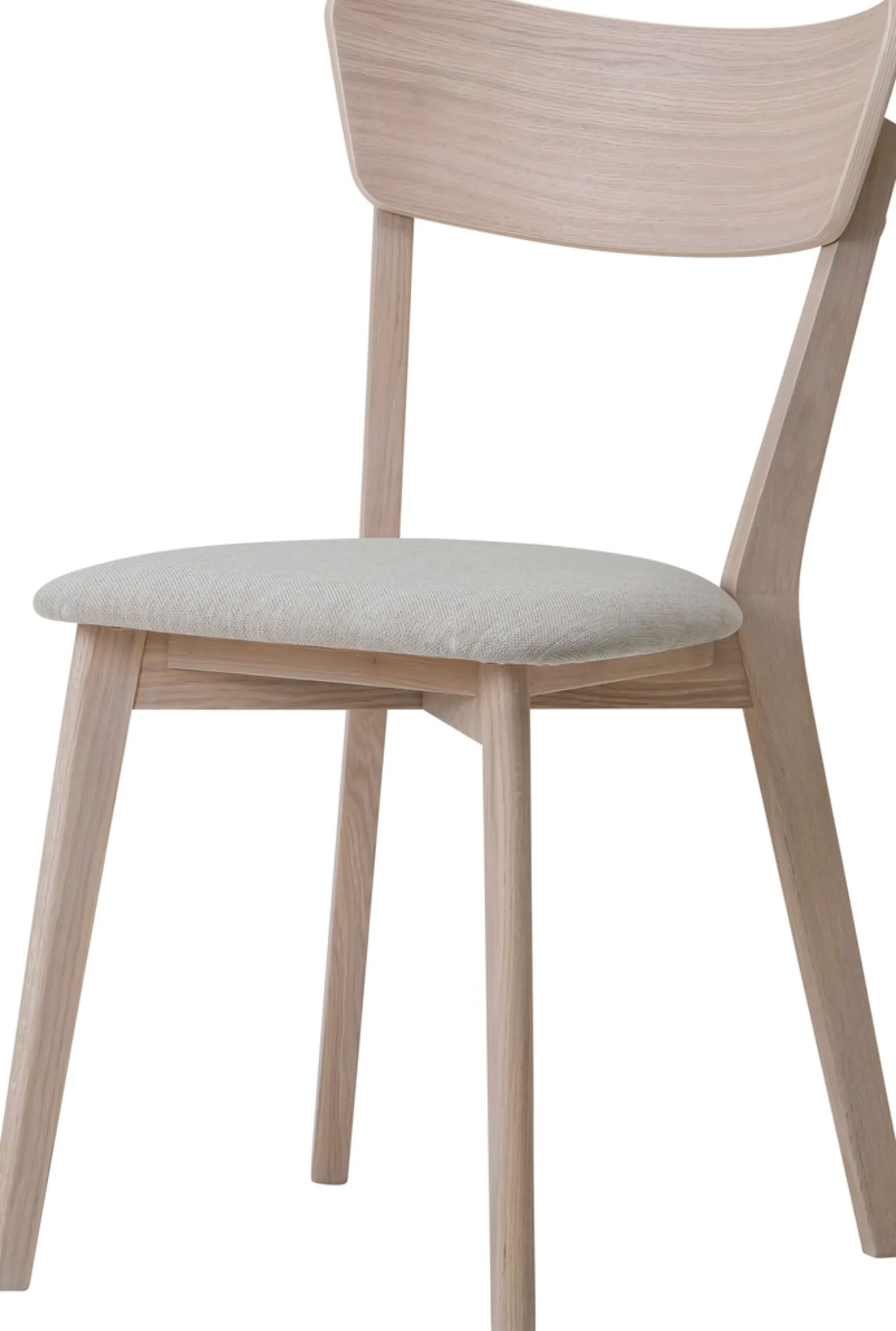 Denny (ruokapöydän tuoli nordic tammi / beige kangasistuin)