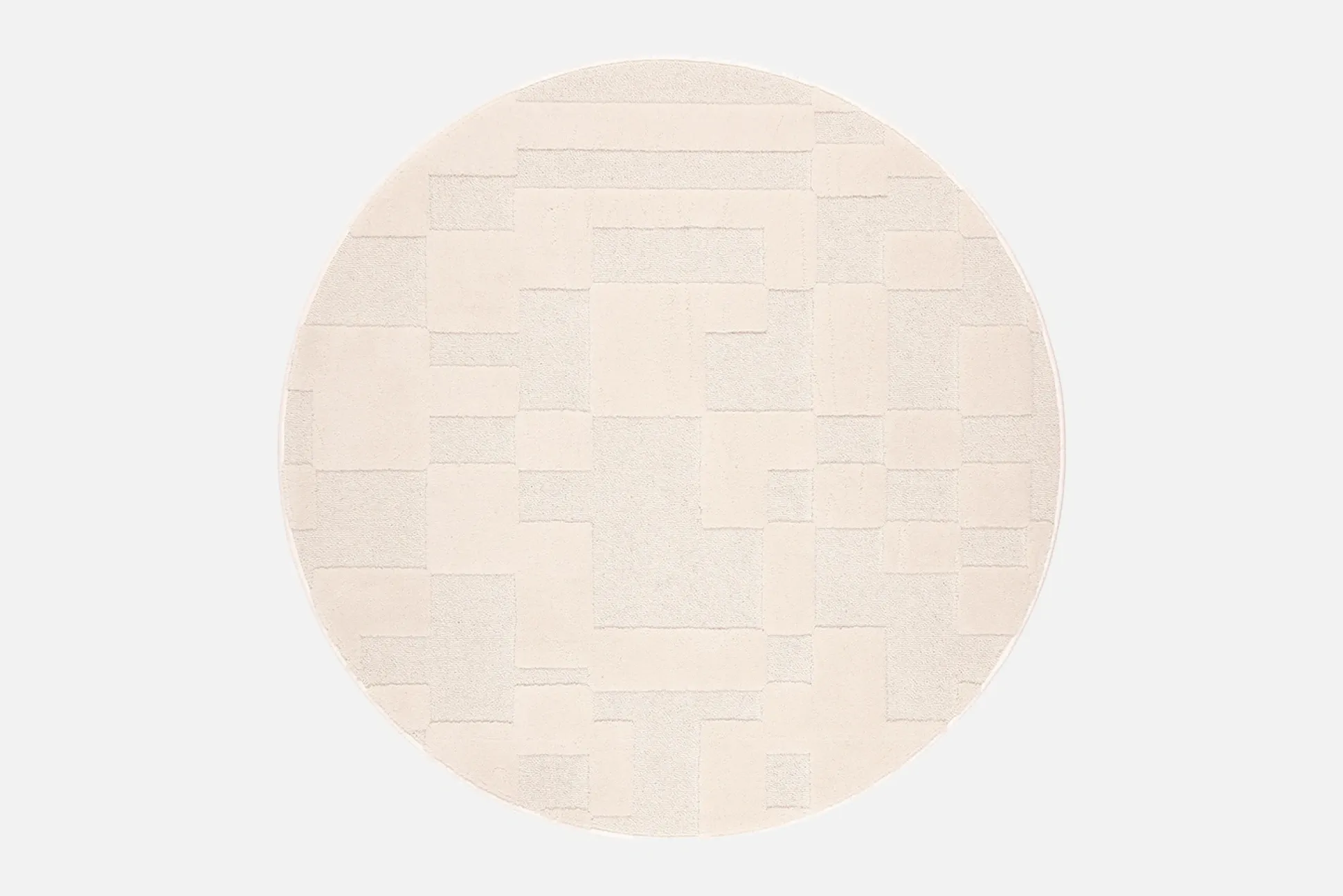 Domino (valkoinen 240 cm matto pyöreä)