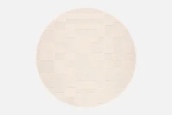 Domino (valkoinen 200 cm matto pyöreä)