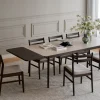 Fairmount (ruokapöytä 220x95 beige hpl/ruskea tammi)