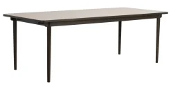 Fairmount (ruokapöytä 220x95 beige hpl/ruskea tammi)