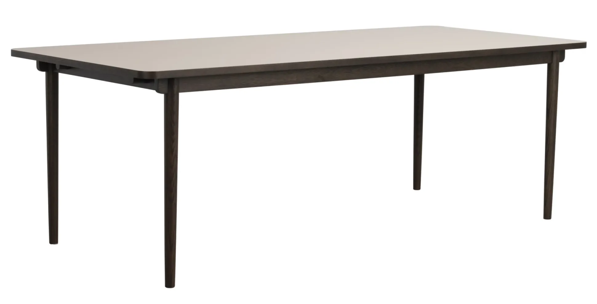 Fairmount (ruokapöytä 220x95 beige hpl/ruskea tammi)