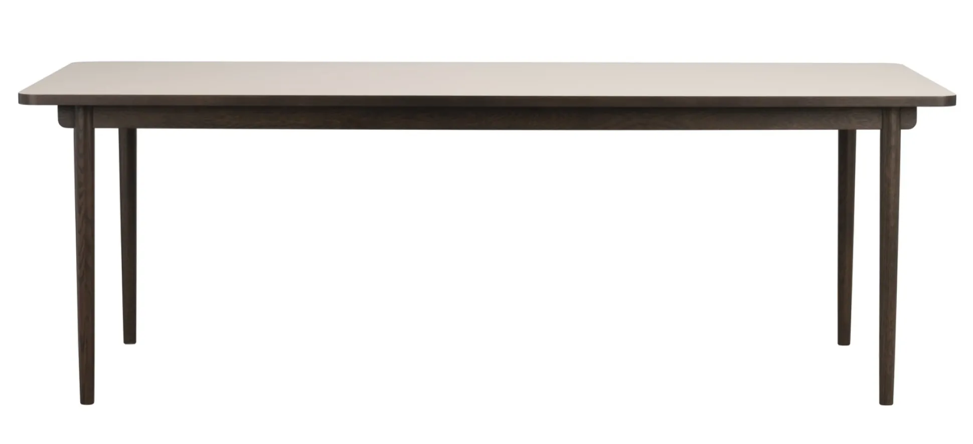 Fairmount (ruokapöytä 220x95 beige hpl/ruskea tammi)