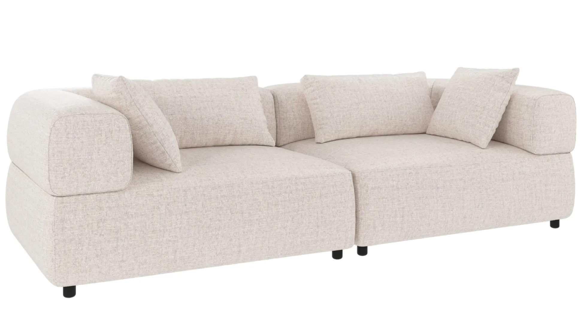 Falkner (3-ist. sohva, vaalea beige kangas oscar 1)