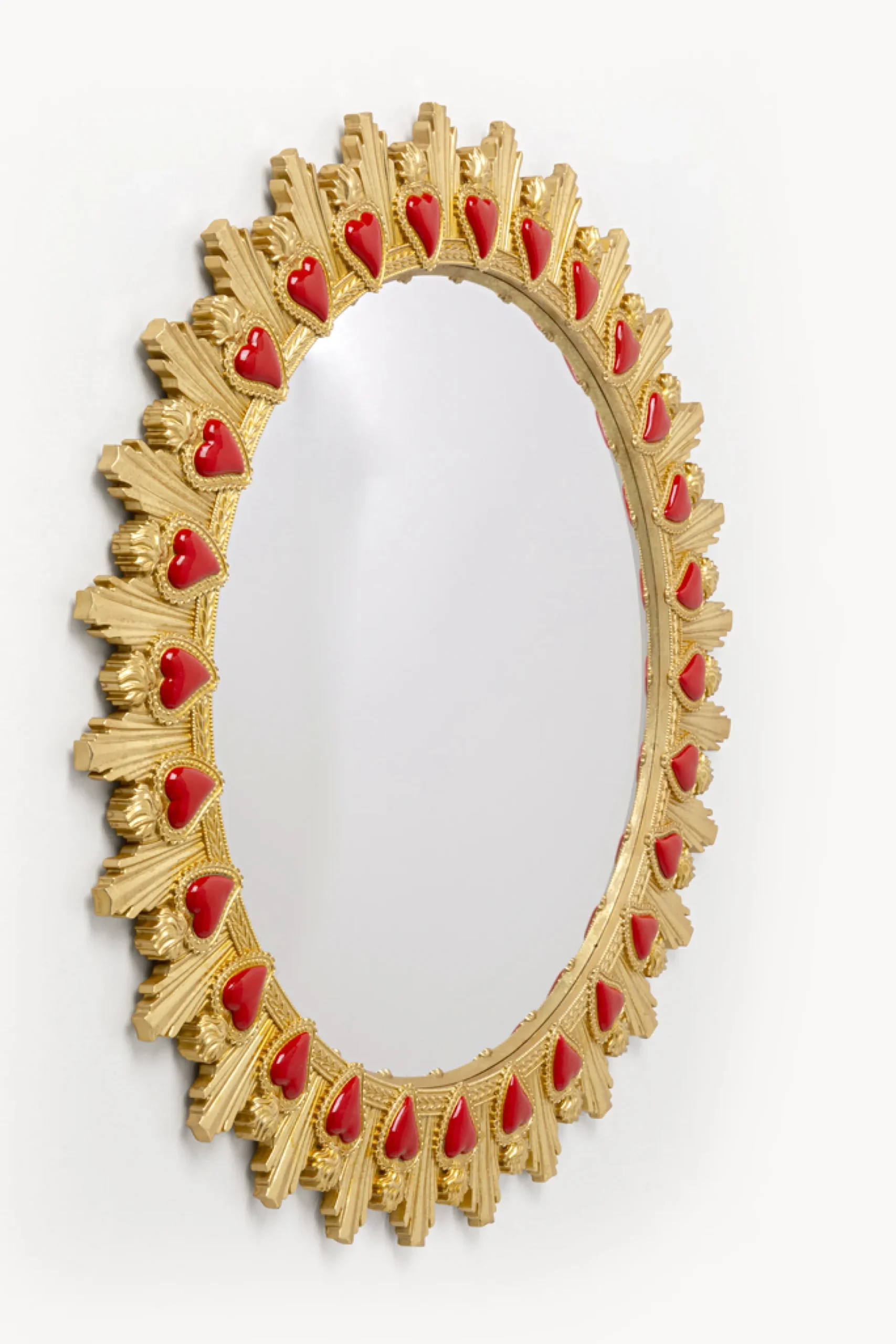 Flaming Heart (seinäpeili ø81 cm)