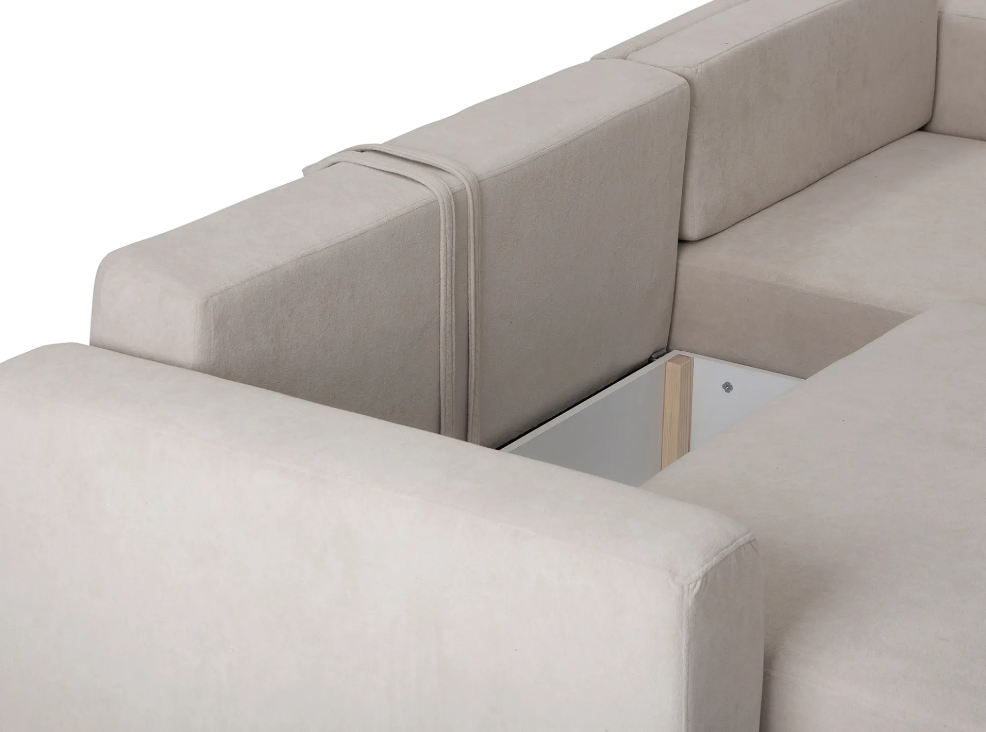 Hals (divaanikulmasohva vuoteella beige)