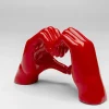 Heart Hands (koriste-esine punainen 12 cm)