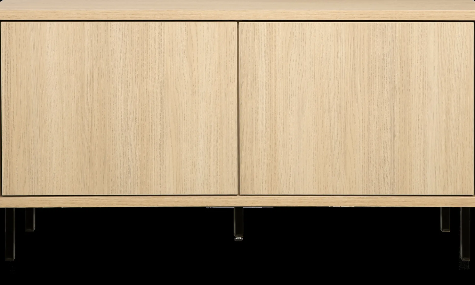 Hilla (107cm matala taso tammi metallijaloilla)