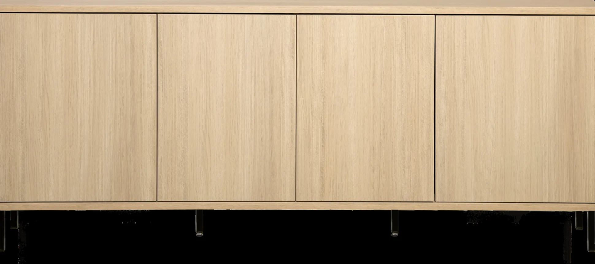 Hilla (195cm senkki tammi metallijaloilla)