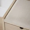 Hillmond (penkki 2ltk 80 lakattu valkokuulto tammi/beige kangas)