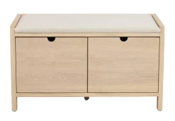 Hillmond (penkki 2ltk 80 lakattu valkokuulto tammi/beige kangas)