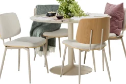 Ibiza & Owen (4-hengen ruokailuryhmä, beige, 110cm)