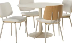 Ibiza & Owen (4-hengen ruokailuryhmä, beige, 110cm)
