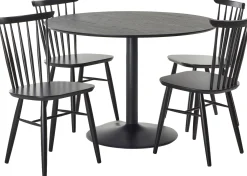 Ibiza & Venla (4-hengen ruokailuryhmä, musta 110cm)