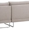 Jackson Soft (avokulmasohva oikea, beige / kromi jalka)