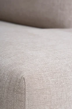 Jackson Soft (avokulmasohva oikea, beige / kromi jalka)