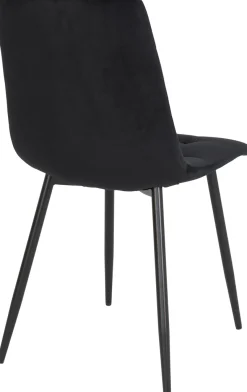 Middelfart (ruokapöydän tuoli musta sametti)