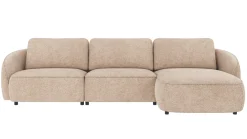 Norris (4-ist. divaanisohva oikea, vaalea beige kangas anna 2)