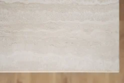 Orwel (sohvapöytä 140x60 beige travertiini/ruskea tammi)
