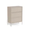 Palmdale (lipasto korkea 80x40x110 cm beige/harmaa)