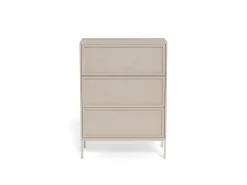 Palmdale (lipasto korkea 80x40x110 cm beige/harmaa)