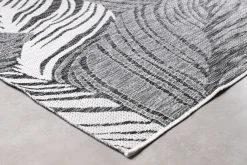 Palmera (matto 160x220 cm harmaa/valkoinen)
