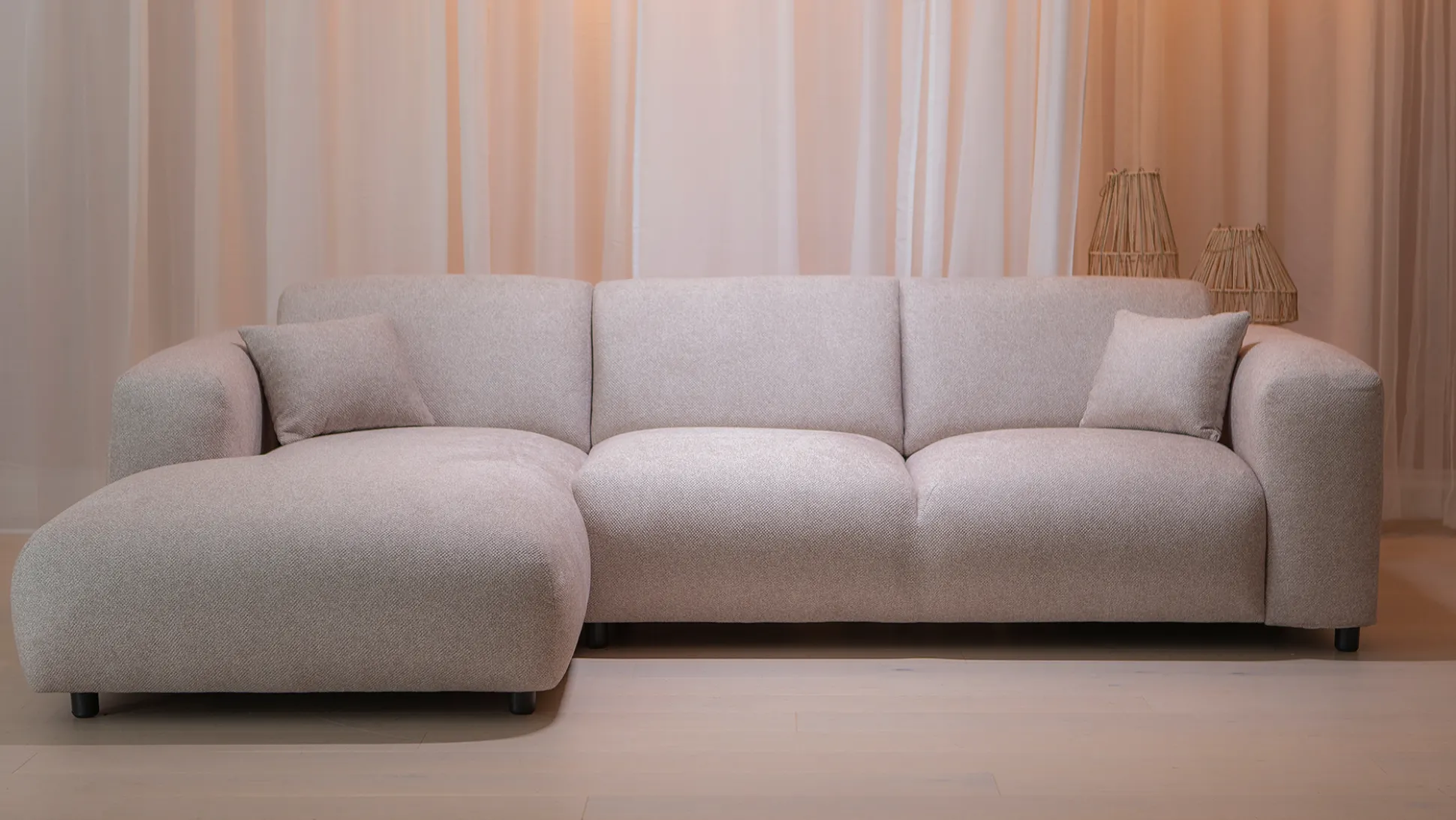 Roskilde (3-ist. divaanisohva (vasen) beige)