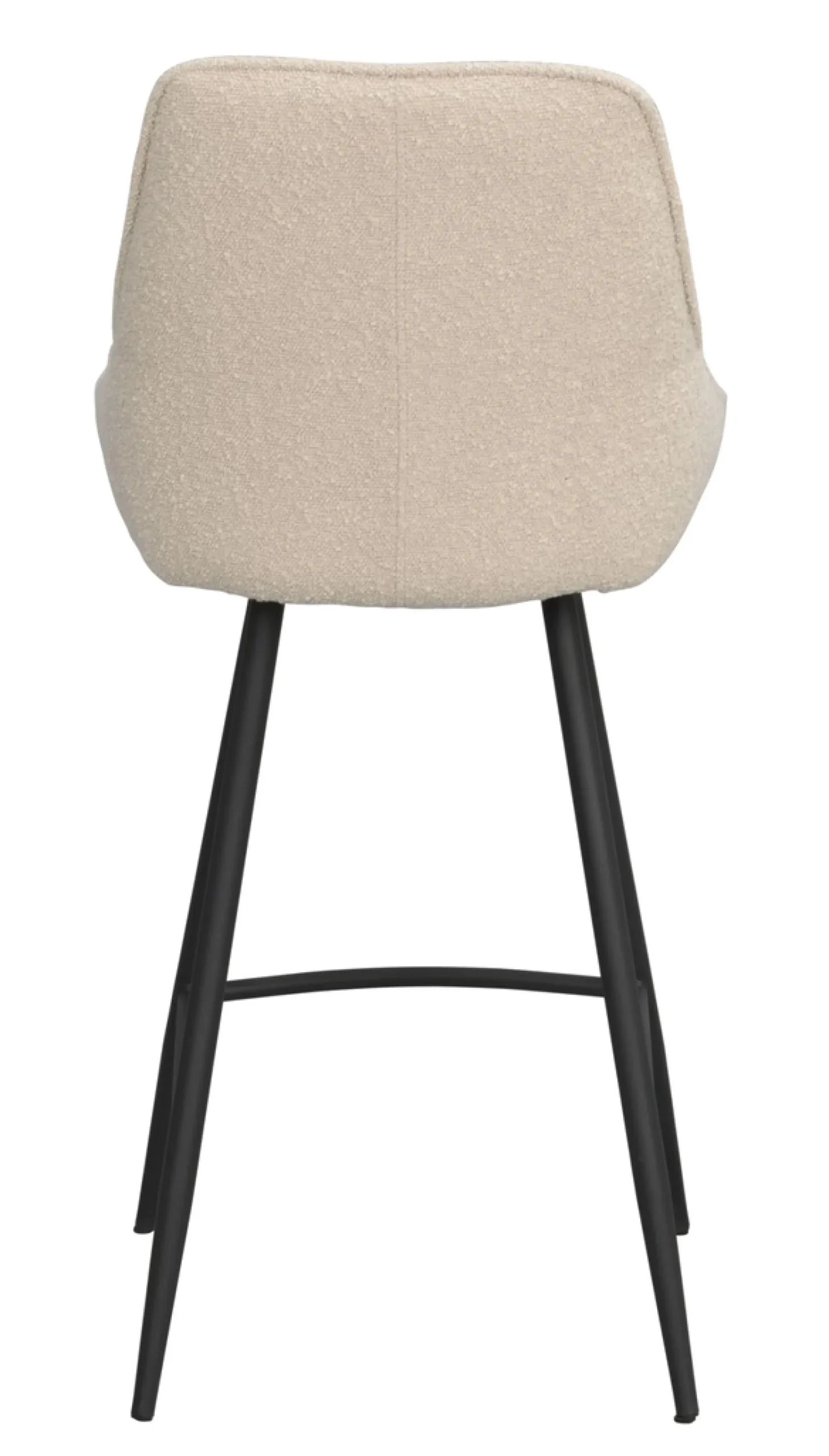Sierra (baarituoli beige bouclé kangas/musta metalli)