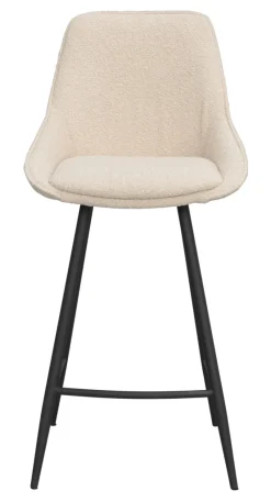 Sierra (baarituoli beige bouclé kangas/musta metalli)