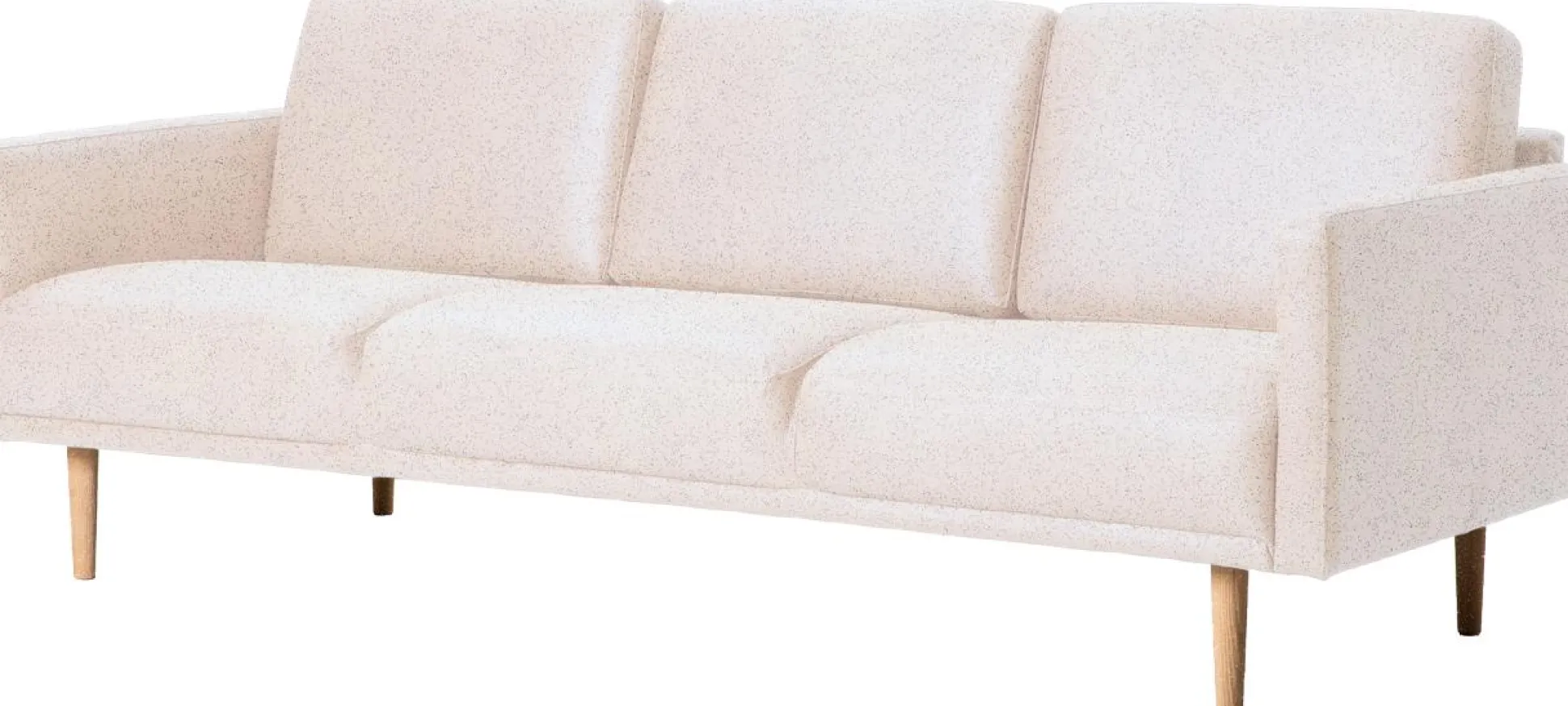 Siro (3-ist. sohva, wind 80 vaalea beige / valkoöljytty tammijalka)