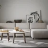 Taransay (sohvapöytä pyöreä 60 beige travertiini/ruskea tammi)