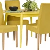 Venla (4-hengen ruokailuryhmä, hupputuoleilla, keltainen 120cm)