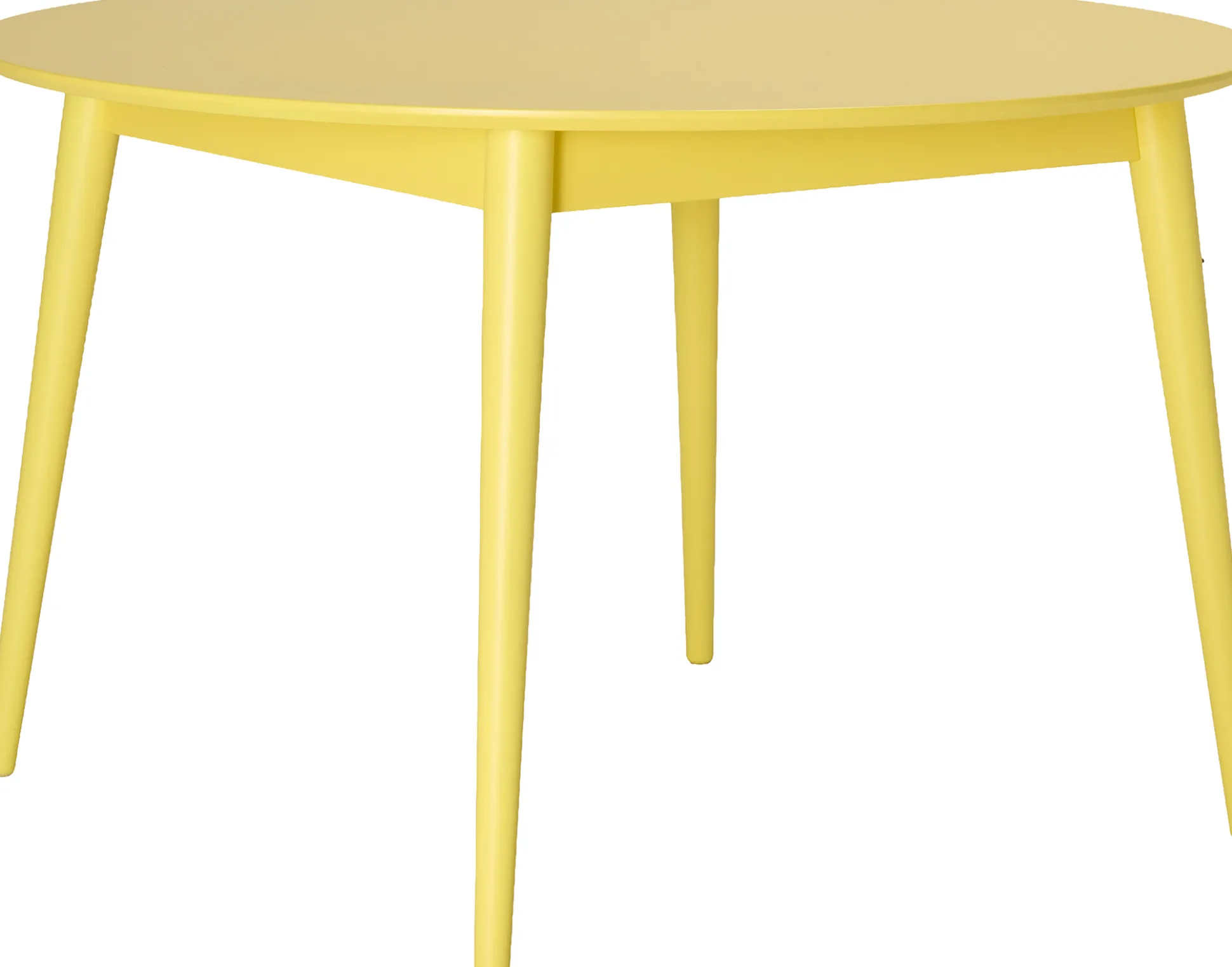 Venla (pöytä ø120 cm, keltainen maalattu)