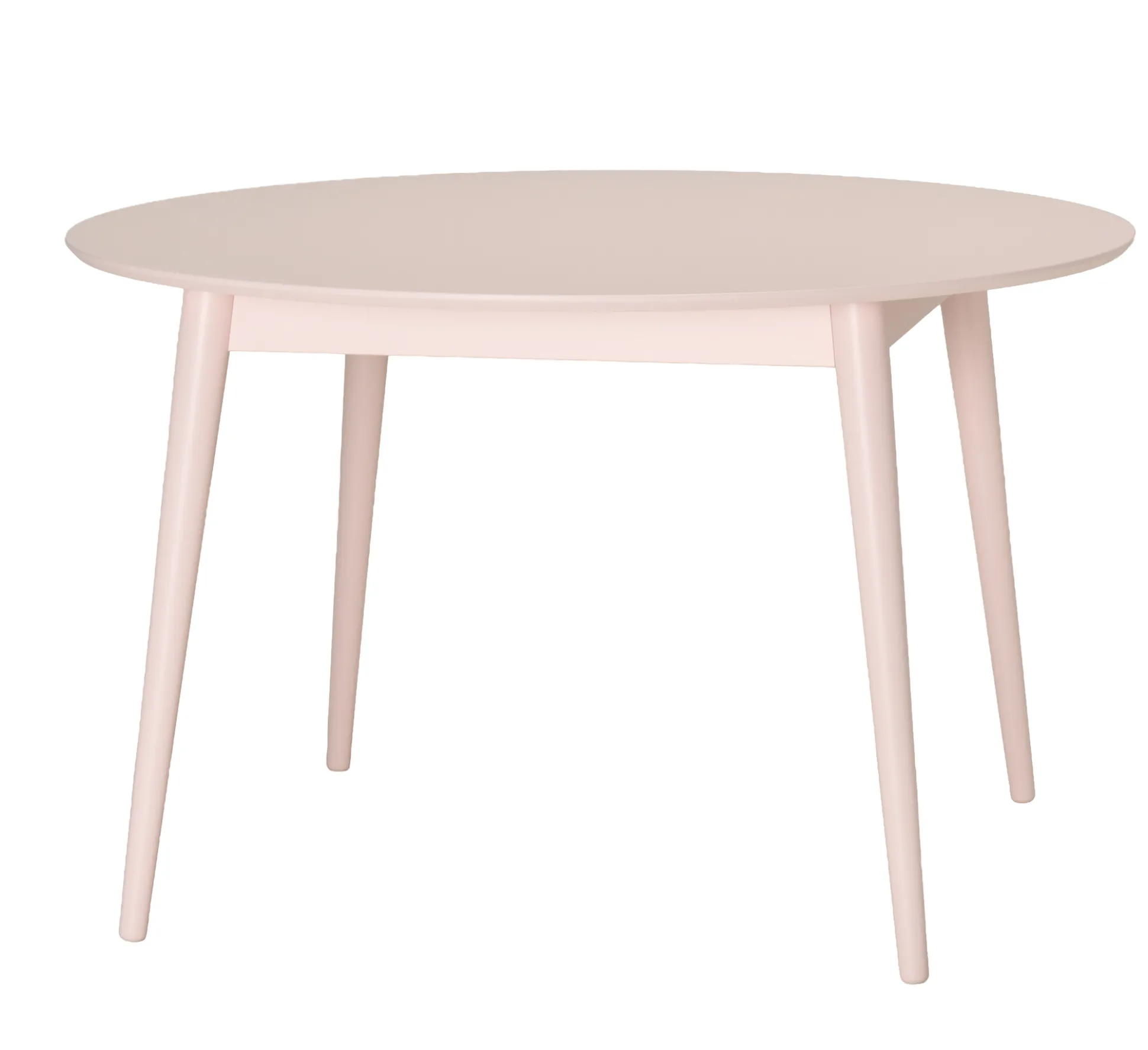 Venla (pöytä ø120 cm, roosa maalattu)