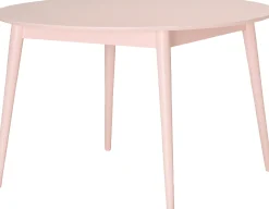 Venla (pöytä ø120 cm, roosa maalattu)