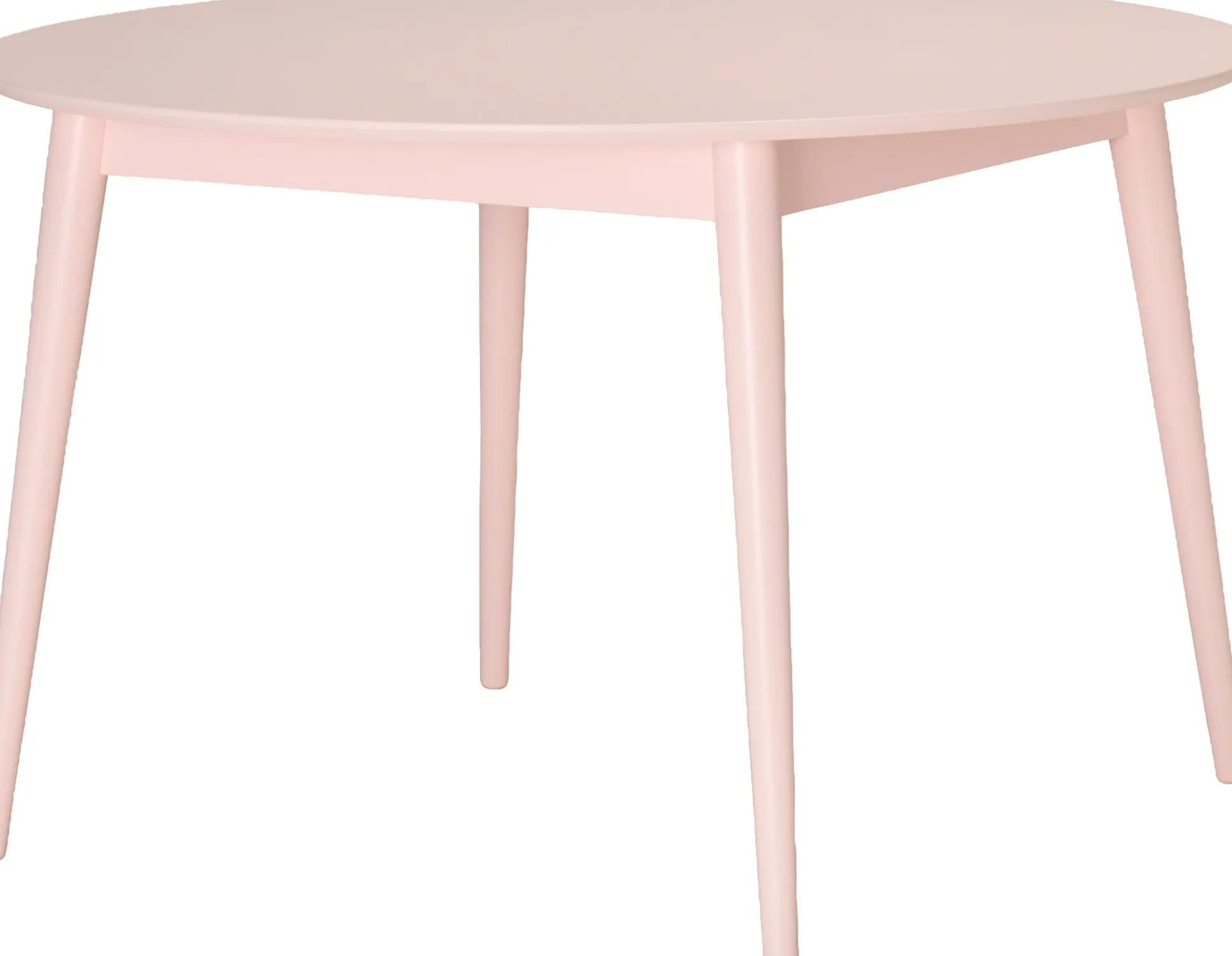 Venla (pöytä ø120 cm, roosa maalattu)