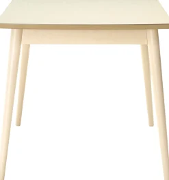 Venla (pöytä 130x80 cm trendikäs, koivuviilu valkolakattu)
