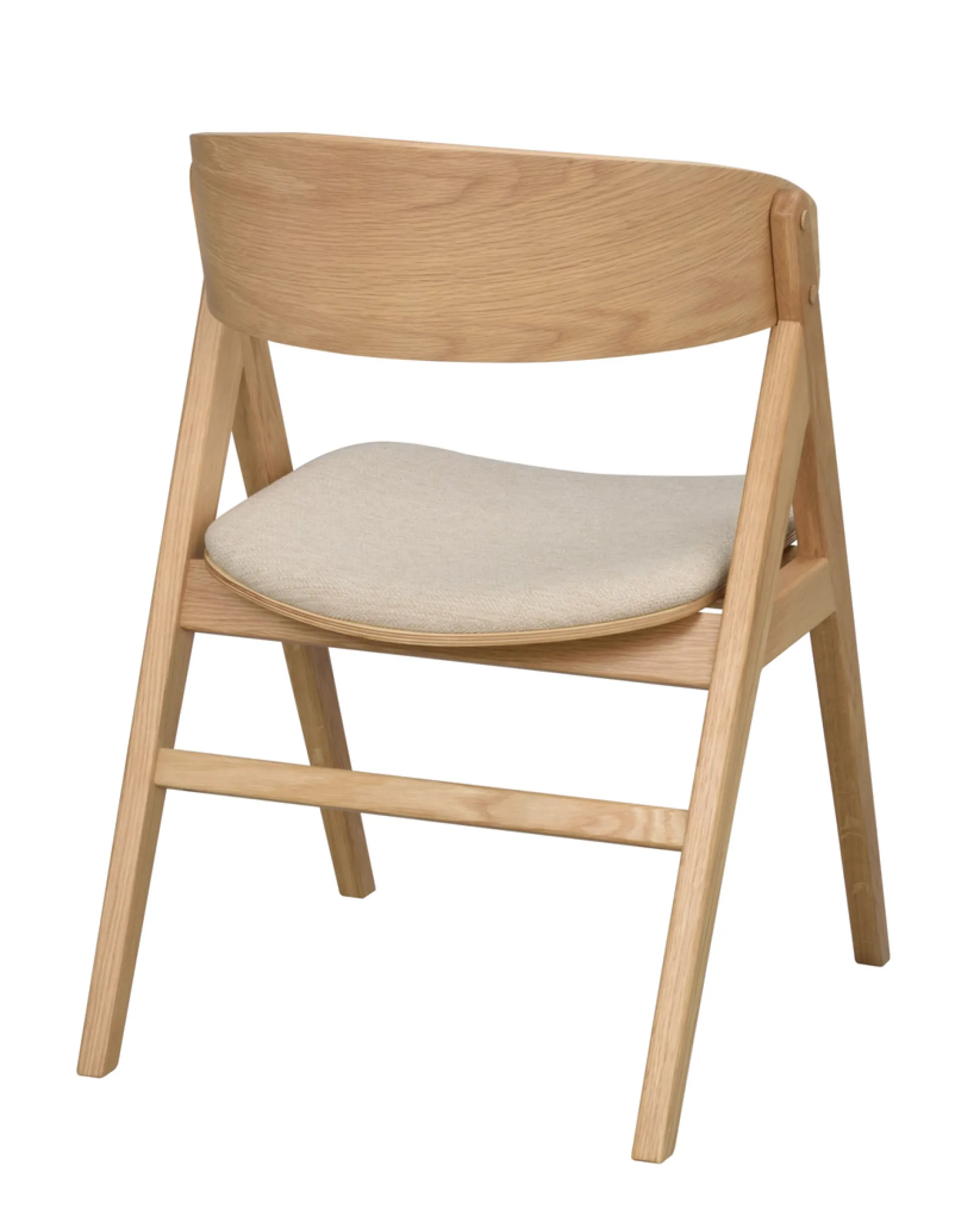 Waterton (ruokatuoli käsinojilla tammi/beige kangas)