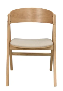 Waterton (ruokatuoli käsinojilla tammi/beige kangas)